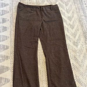 Della Spiga Italy Size 16 Dress Trouser, Brown/plaid, EUC